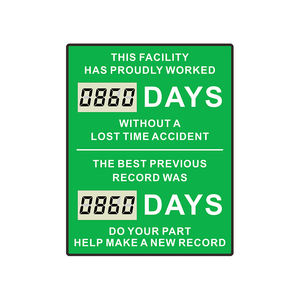 CHEETIE CP01 LED <span class=keywords><strong>Digi</strong></span> Day Electronic Scoreboard Days Counter Display sin accidente - Product Image 1