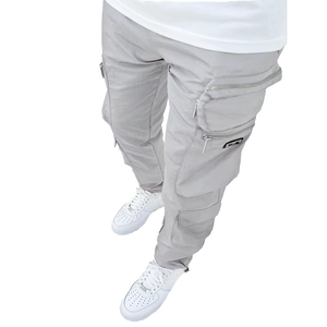 <span class=keywords><strong>Pantaloni</strong></span> Cargo Personalizzati all'Ingrosso, Joggers Cargo Lunghi, <span class=keywords><strong>Pantaloni</strong></span> da Lavoro Outdoor Regolari per Uomo <span class=keywords><strong>con</strong></span> Tasche Laterali e Grandi Tasche - Product Image 5