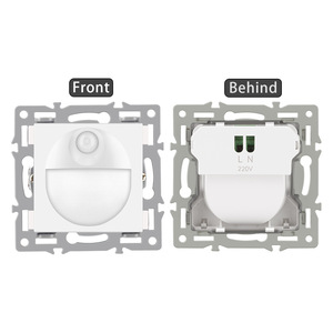 โมดูลติดผนังมาตรฐานยุโรปแผงกระจกสีขาวเต้ารับไฟฟ้าสวิตช์อัจฉริยะรวมกันฟรีสำหรับผลิตใน110V 240V ทนทานพีซี - Product Image 2