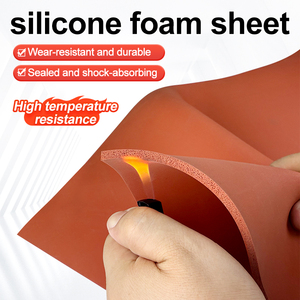 Feuille de <span class=keywords><strong>mousse</strong></span> en <span class=keywords><strong>caoutchouc</strong></span> éponge de silicone imperméable, <span class=keywords><strong>plaque</strong></span>, coussin, découpe à chaud à haute température avec adhésif, feuille de <span class=keywords><strong>mousse</strong></span> de silicone <span class=keywords><strong>souple</strong></span> - Product Image 4
