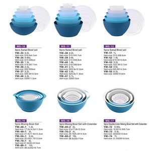 Ensemble de saladiers en plastique <span class=keywords><strong>pour</strong></span> bébé avec couvercle <span class=keywords><strong>pour</strong></span> la cuisson de la <span class=keywords><strong>salade</strong></span>, le service de la <span class=keywords><strong>salade</strong></span>, la soupe et le stockage des fruits. - Product Image 2