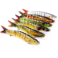 Leurre Bionique Dur Multi-Sections en Plastique 13,5 cm/19 g pour la Pêche à la Carpe en Lac et en Rivière – Fournisseur Direct Fabricant