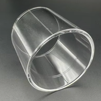 Tube en quartz transparent haute température pour laboratoire/four, fourni par l'usine, tailles personnalisées, services de découpe/pliage/soudage, sans ozone