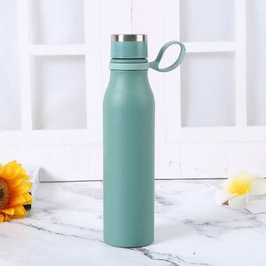 Customizable 500ml 304 Stainless Steel Double Wall Insulated Vacuum <b>Flask</b> Lid Portable Gym Water <b>Bottle</b> - Product Image 1