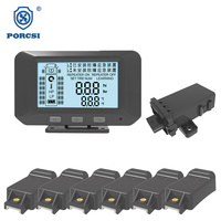 Système TPMS pour Camions à Benne Basculante et Véhicules Multiples (26 Roues) : Signal Stable, Sans Fil Interne pour Caravanes et Camions