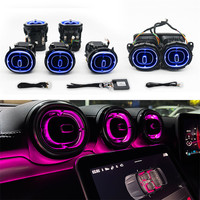 Diffuseur d'air à turbine avec éclairage d'ambiance LED 64 couleurs pour Mercedes-Benz Classe C W206 GLC X254 2022-2025