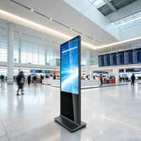Affiche numérique d'interaction homme-machine pour les entreprises en libre-service et l'utilisation en intérieur afin de stimuler l'effet publicitaire