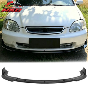เหมาะสำหรับ Honda Civic ปี 1996-1998 ชุดแต่งกันชนหน้าทรง IKON สีดำเงา - Product Image 1