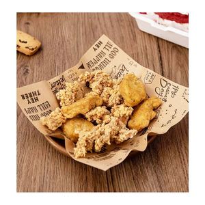 Papier alimentaire anti-graisse imprimé sur mesure 12x12, feuilles de papier blanc enduit de cire pour sandwichs, hamburgers et charcuteries - Product Image 6