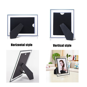 Marcos de fotos de <span class=keywords><strong>cristal</strong></span> transparentes hechos a mano, 4x6 pulgadas, A4/A3, mesa rectangular plateada y pantalla de escritorio, <span class=keywords><strong>marco</strong></span> de fotos, arte de pared - Product Image 6