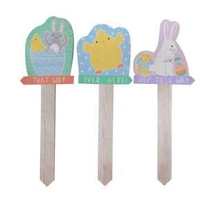 Kit d'artisanat floral en bois Hengchang 17x5cm imprimé UV avec motifs cerise, marguerite et fraise pour décoration DIY - Product Image 2