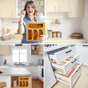 Custom-made food <b>storage</b> bags, <b>storage</b> <b>boxes</b>, garbage bags, bamboo and wood flip-top drawers, wall-mounted <b>kitchen</b> <b>storage</b>. - Product Image 5