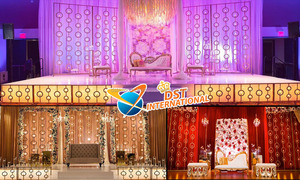 Mur de bougies en bois pour mariage anglais, style européen, décoration élégante, Jhrokha - Product Image 3