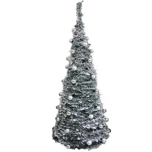 Oferta de Fabricantes de Árbol de Navidad <span class=keywords><strong>Plegable</strong></span> y Desplegable Blanco de Alta Calidad de 1.2m a 2.1m con Luces y Bolas al por Mayor - Product Image 6