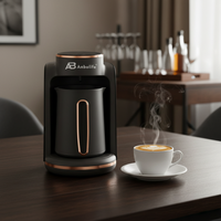 ANBOLIFE Nueva Cafetera Turca Clásica con Diseño de Extracción Lista para Usar, Base Antideslizante y Control Preciso de Temperatura