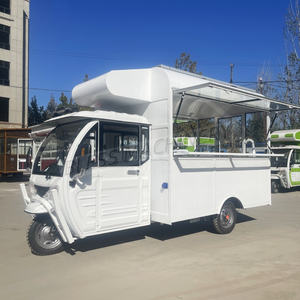 Nuovo Design Mobile Fast Food Truck <span class=keywords><strong>Piaggio</strong></span> Tuk Tuk Food Coffee Van Beer Bar elettrico triciclo 3 ruote carrello elettrico cibo - Product Image 4