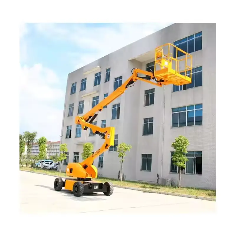 Self-Propelled Articulated Boom Lift electric mobile folding arm boom lift