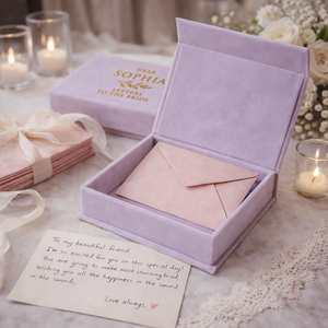 Caja <span class=keywords><strong>de</strong></span> <span class=keywords><strong>Cartas</strong></span> para la Novia con Sobres <span class=keywords><strong>de</strong></span> Terciopelo, Personalizada, para Consejos <span class=keywords><strong>de</strong></span> Despedida <span class=keywords><strong>de</strong></span> Soltera, Cajas <span class=keywords><strong>de</strong></span> Invitación <span class=keywords><strong>de</strong></span> Boda <span class=keywords><strong>de</strong></span> Terciopelo - Product Image 5