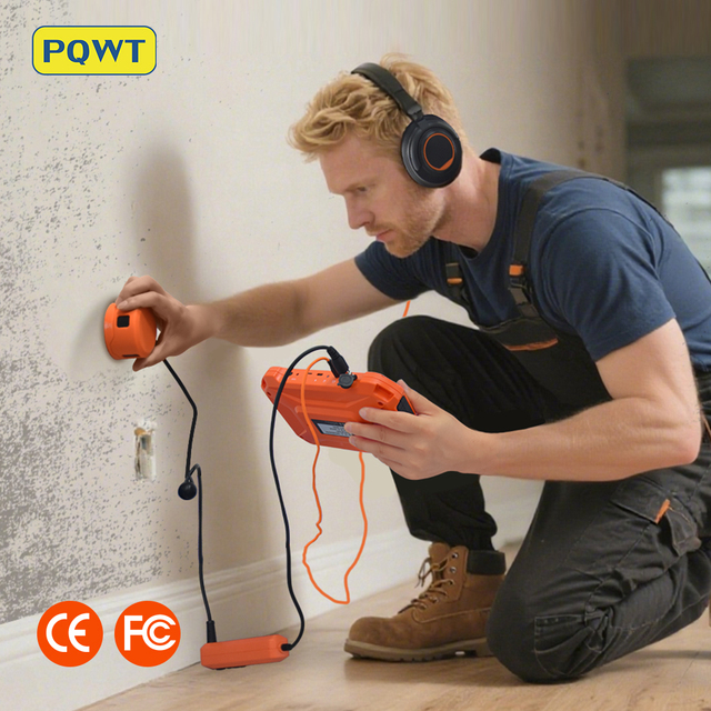 New Arrival PQ125 Series Smart Indoor/Outdoor Ultrasonic Water Leak Detection PQWT Underground Pipe Detector for Plumbing