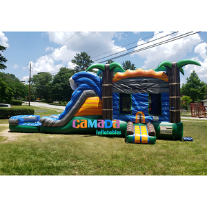 Outdoor Commercial Grade Inflatable Jumping Bouncer Combo Castle Bounce House with <b>Water</b> <b>Slide</b> - Product Image 4