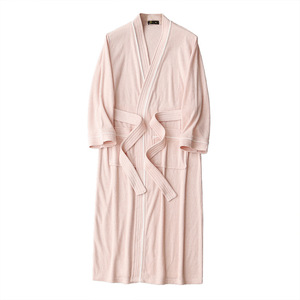 Nuovo Stile Accappatoio per Coppia, Uomo e Donna, in Tessuto Spugna con Scollo a V, in Poliestere, a Maniche Lunghe, Assorbente e ad Asciugatura Rapida - Product Image 5