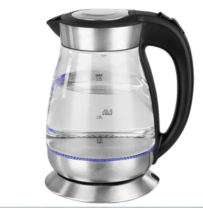 <span class=keywords><strong>Bouilloire</strong></span> électrique sans fil avec lumière LED, l, pour le thé et le café, couverture automatique, Protection contre la combustion de l'eau en verre - Product Image 2