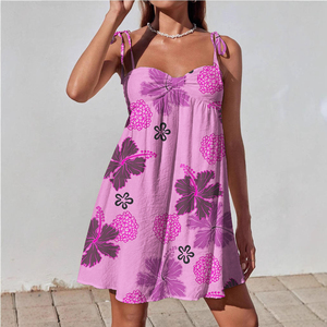 <span class=keywords><strong>Vestido</strong></span> de Verano <span class=keywords><strong>para</strong></span> <span class=keywords><strong>Mujer</strong></span>, Estilo <span class=keywords><strong>Hawaiano</strong></span>, Sin Mangas, Transpirable, de Una Pieza - Product Image 4