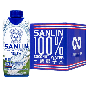 น้ำมะพร้าวหวานธรรมชาติ 100% <span class=keywords><strong>จ</strong></span>าก<span class=keywords><strong>จ</strong></span>ีน ซานหลิน น้ำผลไม้อิเล็กโทรไลต์แท้ 330 มล.*12 กล่อง สำหรับ<span class=keywords><strong>เด็ก</strong></span> ดื่มง่าย บริษัทให้สิทธิพิเศษ - Product Image 1
