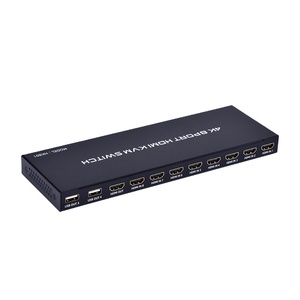 FJ-HK801 FJGEAR 3840*2160/30Hz 8 cổng cắm và chơi HDMI HD Video <span class=keywords><strong>KVM</strong></span> chuyển hướng dẫn sử dụng HDMI2.0 USB2.0 phiên bản <span class=keywords><strong>KVM</strong></span> chuyển đổi - Product Image 1