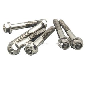 उच्च शक्ति हल्के संक्षारण-प्रतिरोधी ग्रा5 एम 8/एम 10 टाइटेनियम हेक्स फ्लैंज मोटर वाहन के लिए - Product Image 2