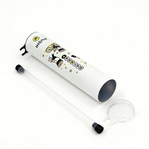 Biodegradable Gift Cardboard Sushi Paper Push up Tube <b>Container</b> Aluminum <b>Foil</b> Paper Cylinder Box Packaging with Sauce Tube - Product Image 2