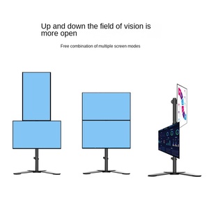 جديد من سبائك الألومنيوم السوداء بشاشة مزدوجة قابلة للتعديل 45 قاعدة تكوين واحدة ثنائية الميل لـ 27-40 بوصة - Product Image 3