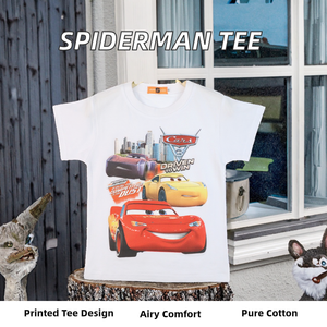 Moda <span class=keywords><strong>Spiderman</strong></span> Boys t-shirt Top estivo in cotone con collo a o-collo mezza manica <span class=keywords><strong>abbigliamento</strong></span> per bambini con bel modello di cartone animato - Product Image 2