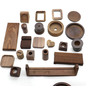 อุปกรณ์เสริมโต๊ะทำงานไม้แบล็ควอลนัทแท้สั่งทำพิเศษจาก YUESHEN ถาดวางโทรศัพท์ ชิ้นส่วนกลึง CNC - Product Image 3