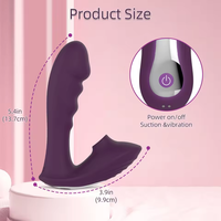 Angela Anti-Rutsch-Stick aus Silikon und Acryl mit 10 Frequenzen, Saugfunktion + Mehrfach-Vibration, USB-Magnetladung, täglich wasserdicht