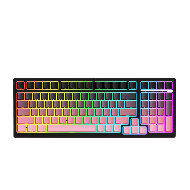 XINMENG Butfly B98 Waterproof Wired Mechanical Switch RGB Backlit Gaming Keyboard PBT English Blackberry Side Engraving 99 Keys