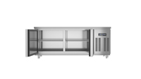Réfrigérateur table de préparation de pizza, comptoir en acier inoxydable, Stable et durable, 450L, 280w