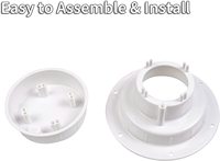 Kit de couvercle d'évent de plomberie pour camping-car, évent de plomberie, couvercle d'évent d'égout de toit en plastique, accessoires de camping-car blancs pour maison