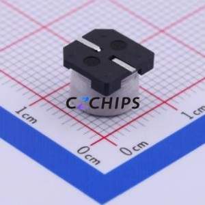 ตัวเก็บประจุแบบอิเล็กโทรไลต์อะลูมิเนียม SMD รุ่น VE-331M0JTR-0806, ขนาด D8xL6.5 มม. 330uF 20% 6.3V 8 มม. - Product Image 2