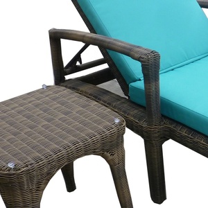 Playa Sol cama de mimbre piscina <span class=keywords><strong>solarium</strong></span> Patio cama de día de aluminio al aire libre Silla de playa - Product Image 4