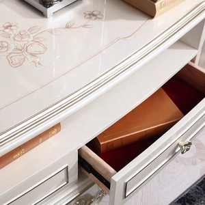 Mueble de TV de Madera Maciza Francesa Noble, Tallado a Mano, de Lujo, para Almacenamiento en el Hogar, Hotel, Estilo Tradicional Europeo, Pintado, para Sala de Estar de Villa - Product Image 4