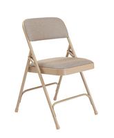 Chaise de salle à manger en tissu de qualité supérieure Imperial Blu Cadre en acier Double renfort Capacité de 480 lb Échantillon gratuit Chaise pliante Siège rembourré