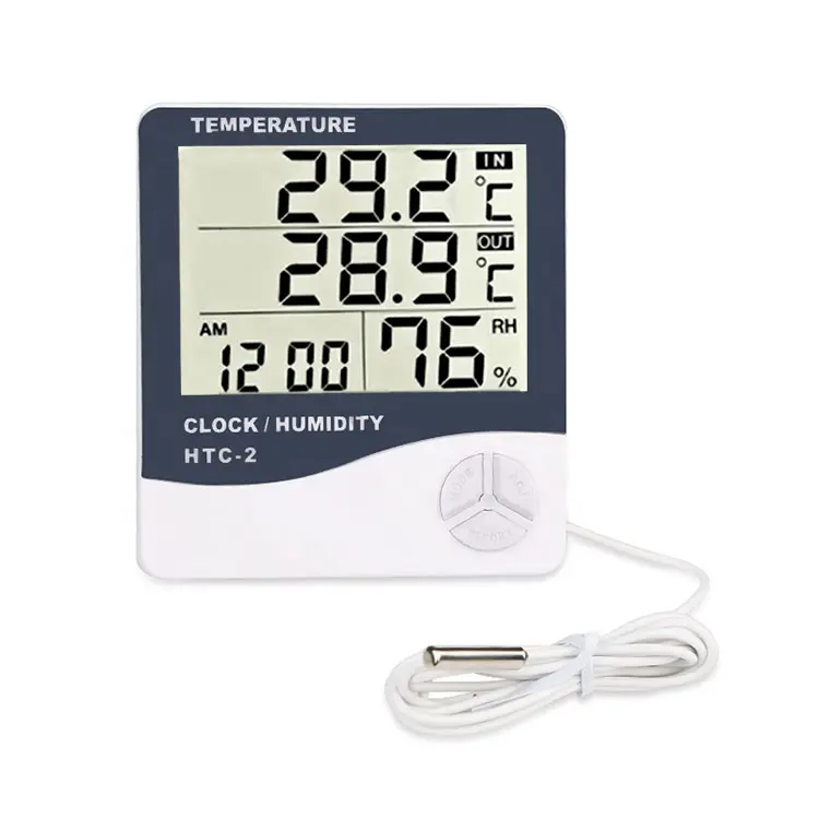 Digital Humidity Temperature Meter LCD Digital Temperature Humidity Meter HTC-2