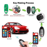 Clé à 4 boutons Autel IKEYNS004AL IKEY NS004AL pour Nissan, utilisée avec la machine de programmation et de copie de clés de voiture Altra KM100 IM508S IM608S II