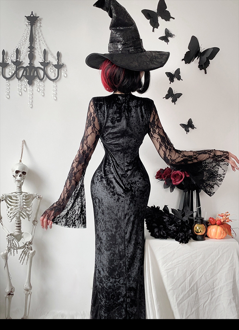 Halloween Costumes - Cosplay Anime Black Dress Witch