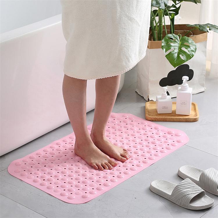 Моющийся нескользящий напольный душ, Коврик для ванны, прозрачный ПВХ Коврик для ванны с присоской