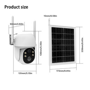 Tuya Smart Home Productsモーション屋外CCTV 3MP充電式バッテリーAPP制御4Gソーラーカメラ付き - Product Image 6