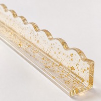 20 Zoll Goldfolie Acryl Luxus Wasserdichtes Mahjong-Steinregal Klares Glänzendes Spielzubehör für 4 Spieler