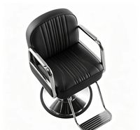 Fauteuil de Barbier Moderne et Tendance pour Salon de Coiffure et Barbershop, Chaise de Coiffeur, Canapé