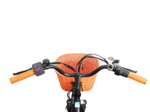 TTGO Electric City Bike 26 Inch 250W Rear Hub Motor Lithium Battery 7 Speed Aluminum Frame with <b>Basket</b> and LCD <b>Display</b> - Product Image 5